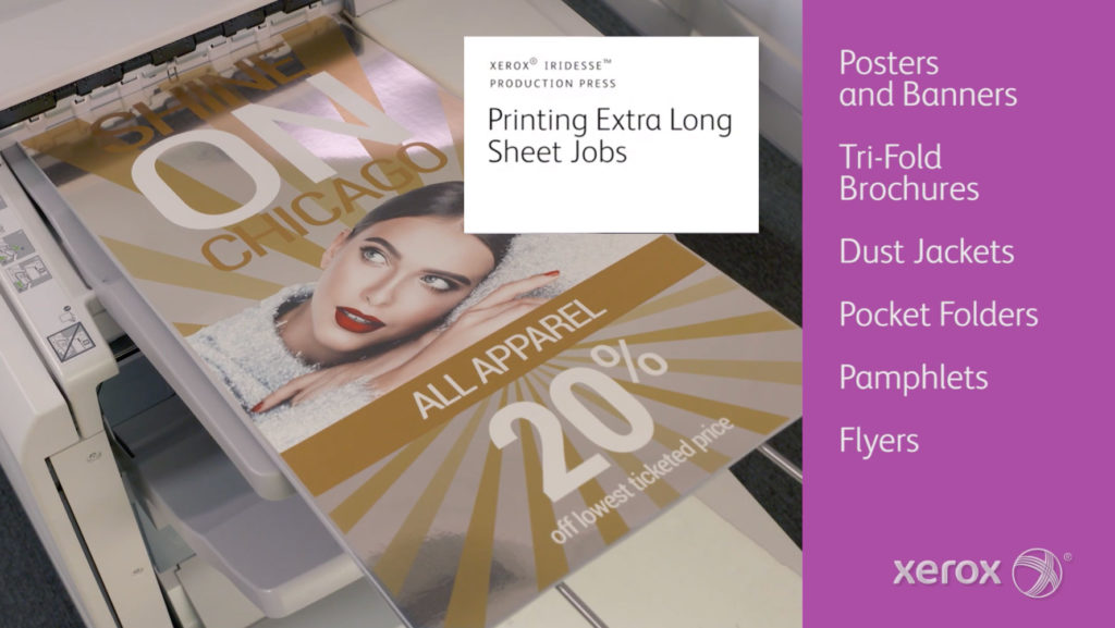 Printing Extra Long Sheets with the Xerox Iridesse Production Press
